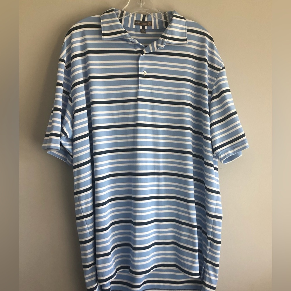 Peter Millar Summer Comfort Polo. Striped. Mens XL